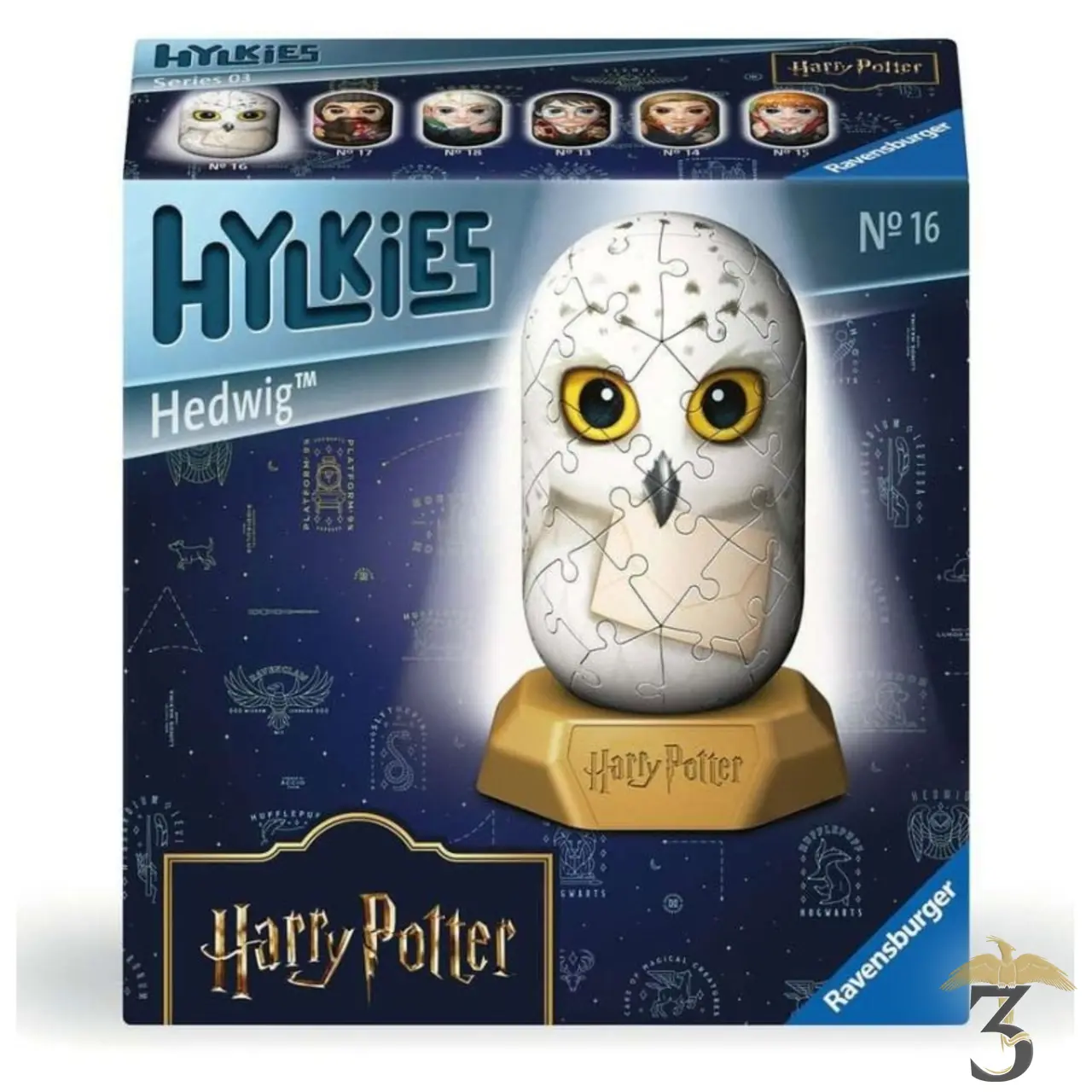 Puzzle 3d hylkies hedwige - Les Trois Reliques, magasin Harry Potter - Photo N°1