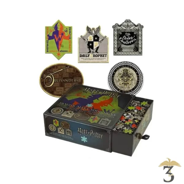 PUZZLE – ENSEIGNES CHEMIN DE TRAVERSE - Les Trois Reliques, magasin Harry Potter - Photo N°1