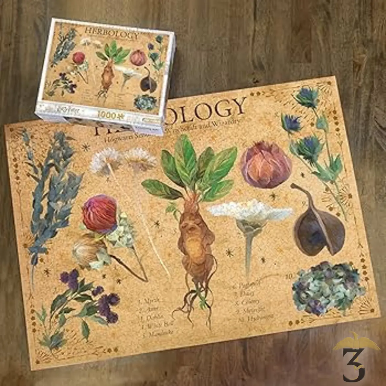 Puzzle harry potter herbology 1000pcs - Les Trois Reliques, magasin Harry Potter - Photo N°4