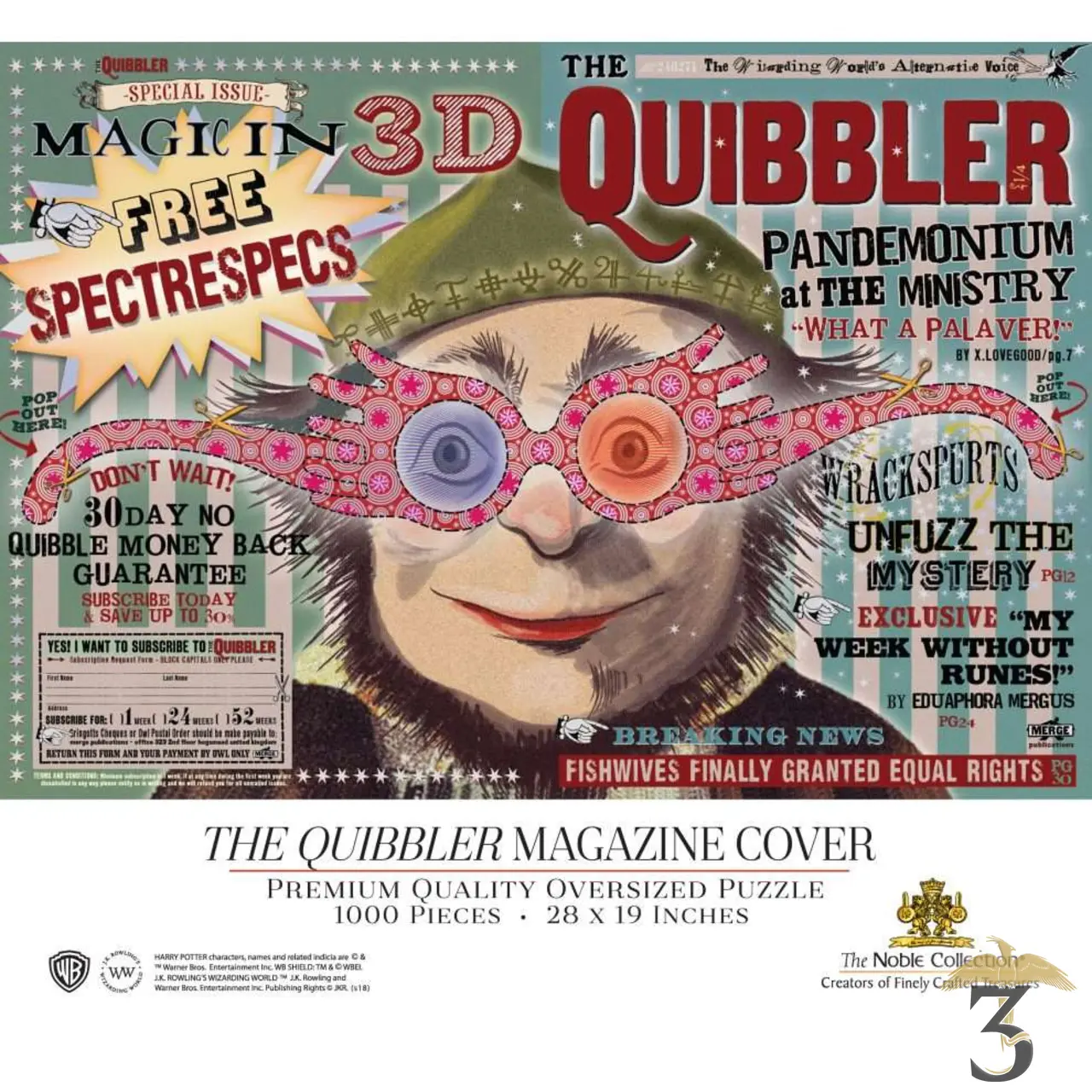Puzzle magazine le chicaneur 1000pcs - Les Trois Reliques, magasin Harry Potter - Photo N°4