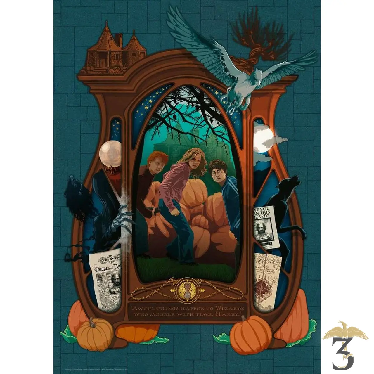 Puzzle minalima le prisonnier d’azkaban 1000pcs - Les Trois Reliques, magasin Harry Potter - Photo N°2