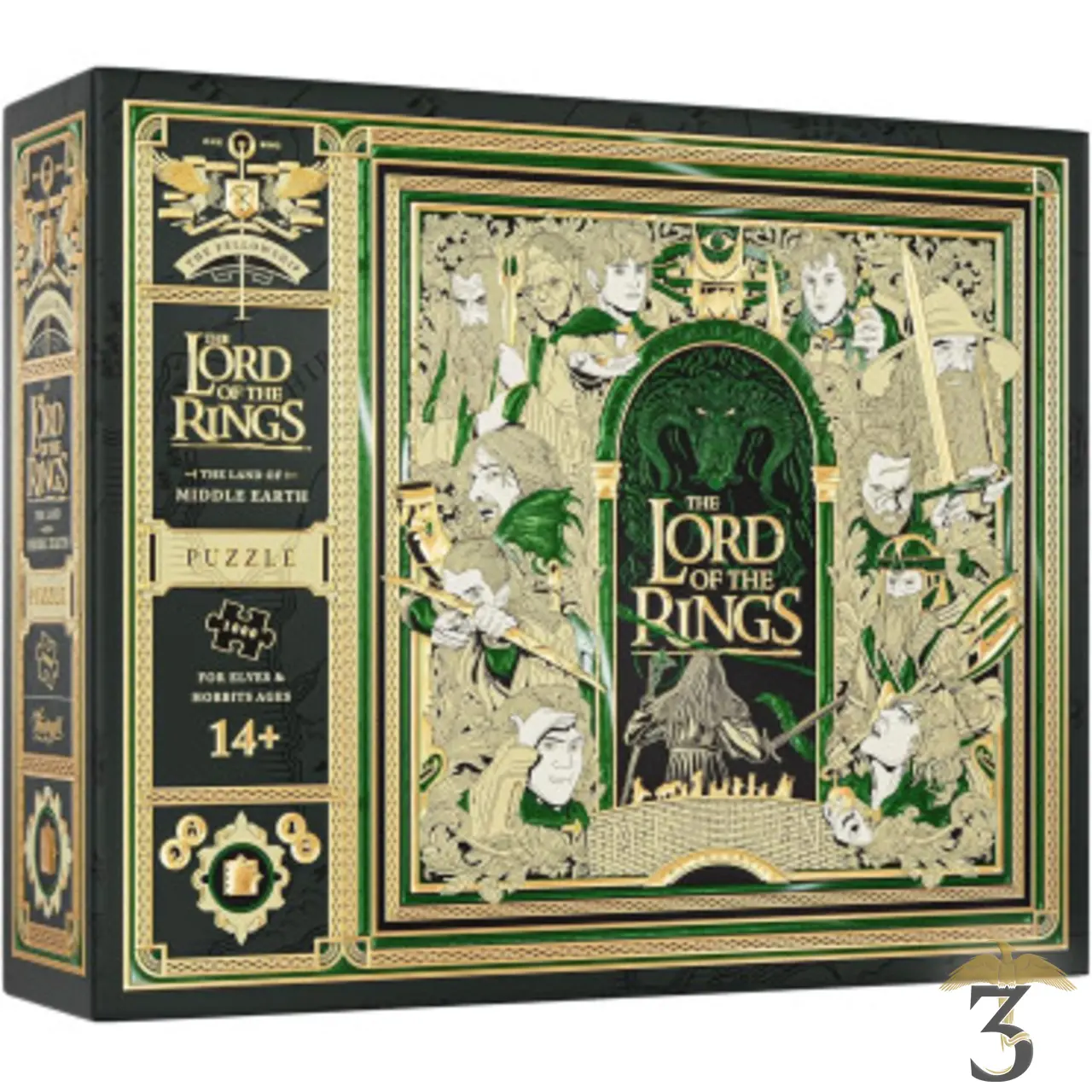 Puzzle multidimensionnel seigneur des anneaux 1000pcs - Les Trois Reliques, magasin Harry Potter - Photo N°1