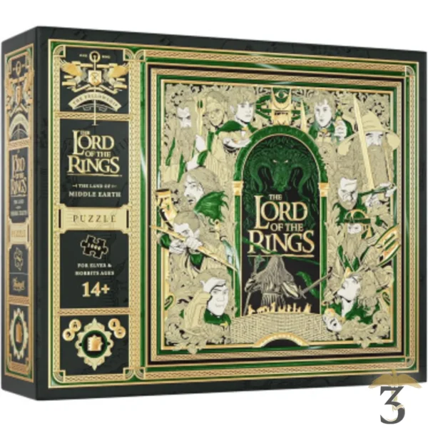 Puzzle multidimensionnel seigneur des anneaux 1000pcs - Les Trois Reliques, magasin Harry Potter - Photo N°1