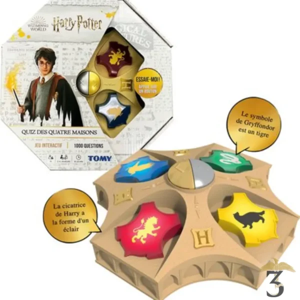 Quiz des quatre maisons – harry potter - Les Trois Reliques, magasin Harry Potter - Photo N°1