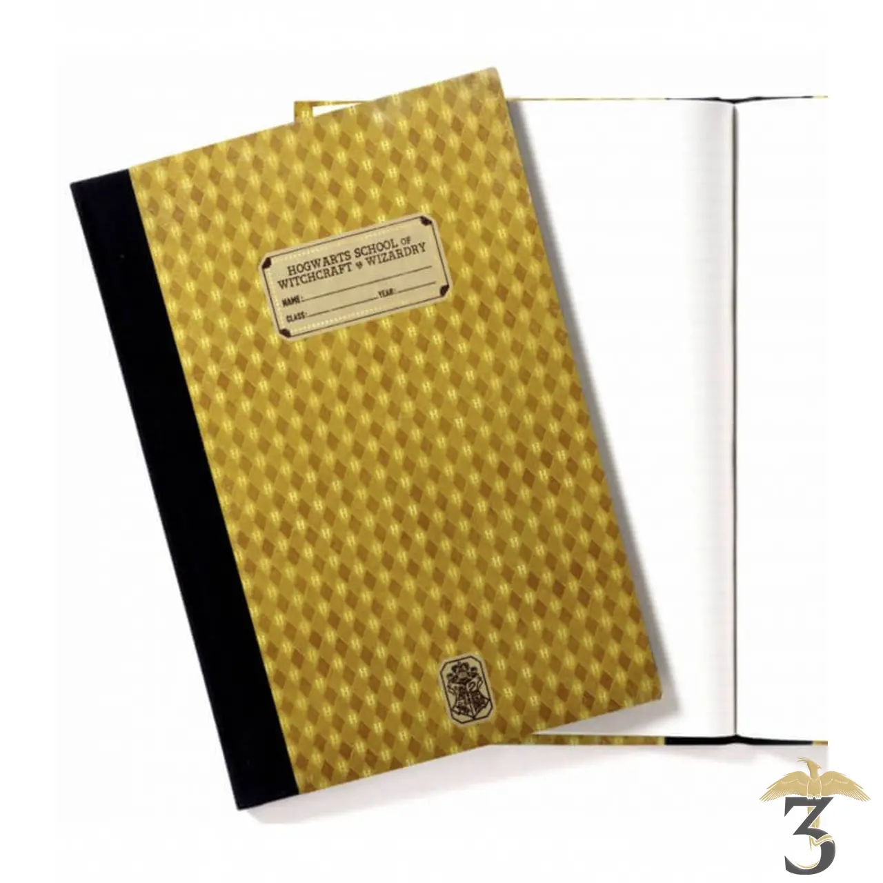 Réplique cahier poufsouffle minalima - Les Trois Reliques, magasin Harry Potter - Photo N°1