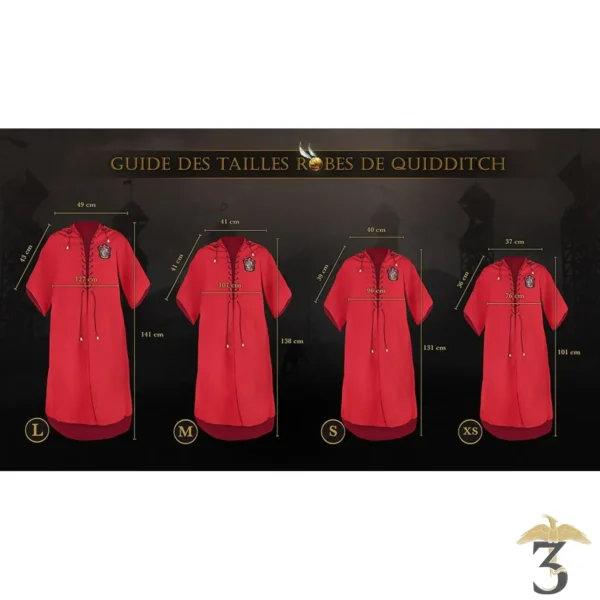 Robe de quidditch personnalisable – gryffondor - Les Trois Reliques, magasin Harry Potter - Photo N°4