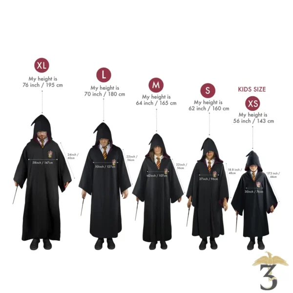 Réplique de la robe de sorcier gryffondor (H/F) - harry potter - La  Boutique du Sorcier