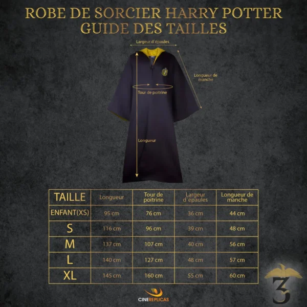 ROBE DE SORCIER POUFSOUFFLE - Les Trois Reliques, magasin Harry Potter - Photo N°6