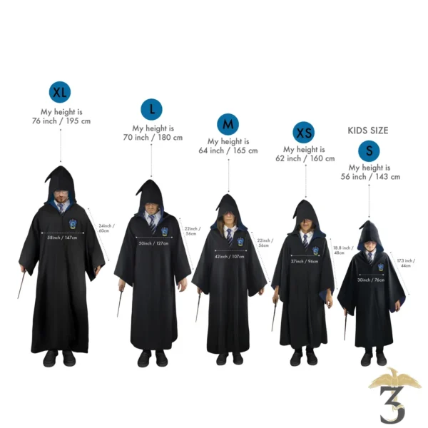 Robe de sorcier Serdaigle - Harry Potter - Les Trois Reliques, magasin Harry Potter - Photo N°7