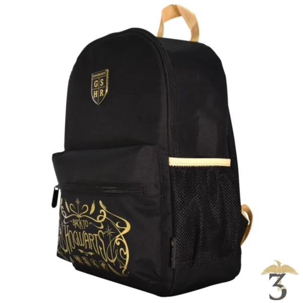 Sac a dos back to hogwarts noir/beige - Les Trois Reliques, magasin Harry Potter - Photo N°2
