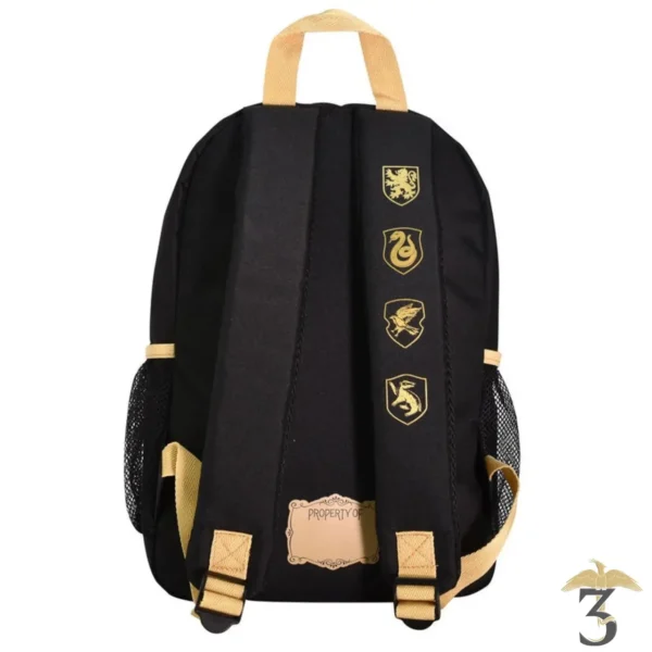 Sac a dos back to hogwarts noir/beige - Les Trois Reliques, magasin Harry Potter - Photo N°3