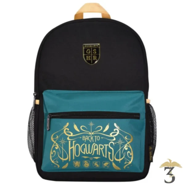 Sac a dos back to hogwarts noir/bleu - Les Trois Reliques, magasin Harry Potter - Photo N°1