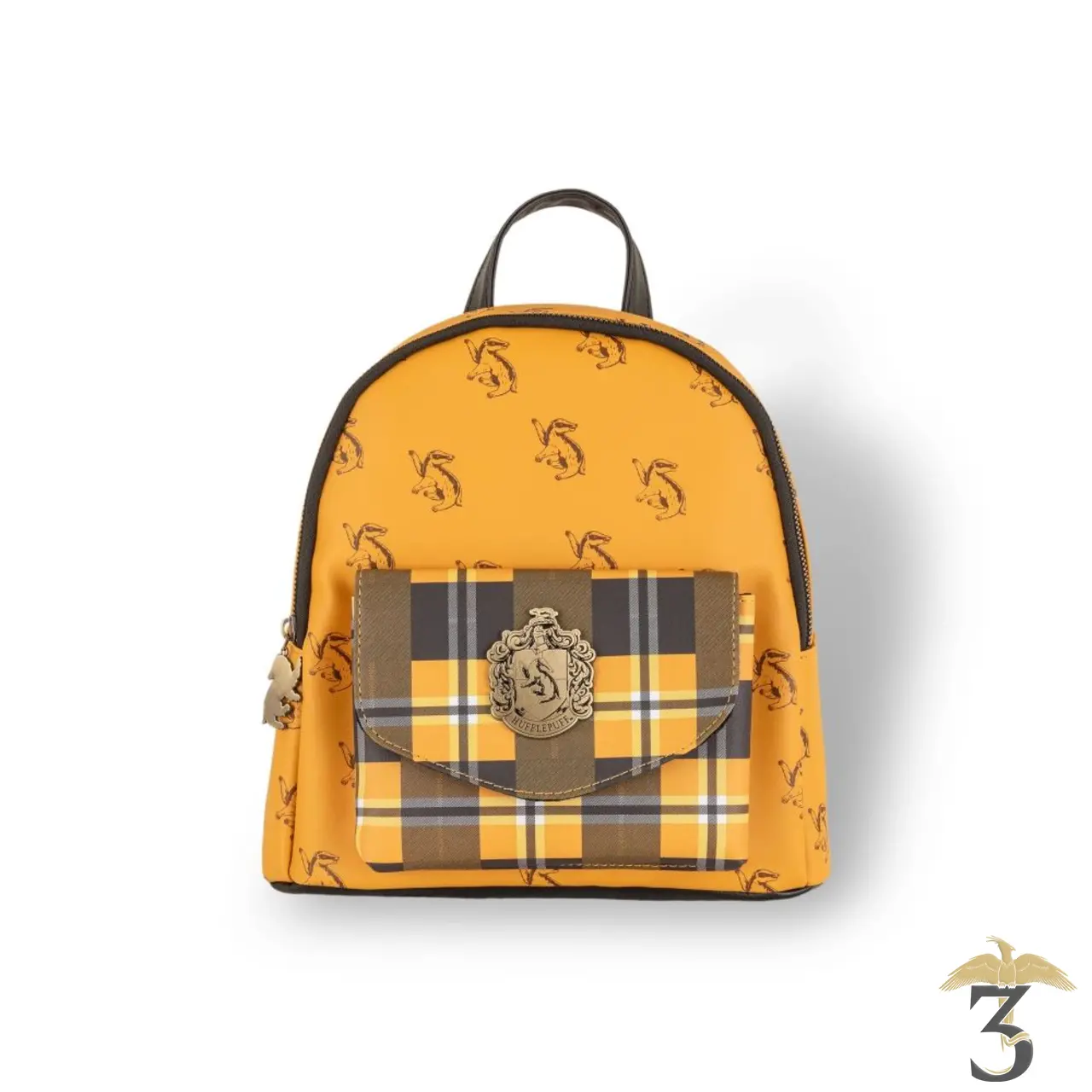 SAC A DOS CARREAUX POUFSOUFFLE - Les Trois Reliques, magasin Harry Potter - Photo N°1