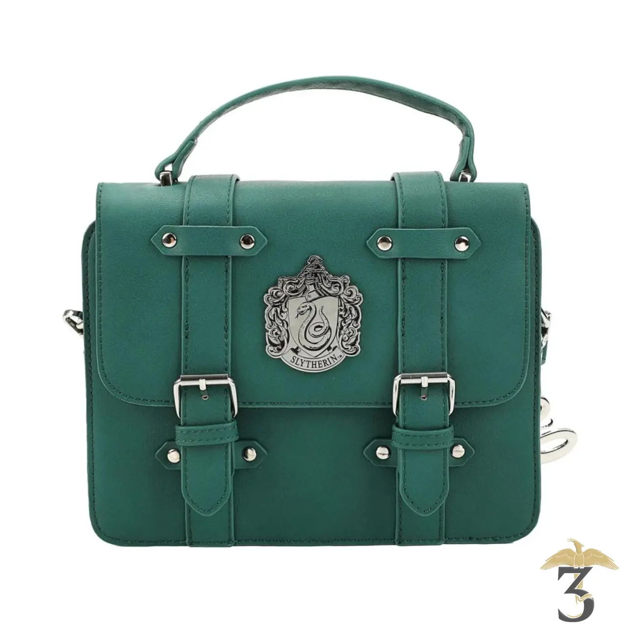 Sac à main pochette a breloque serpentard - Les Trois Reliques, magasin Harry Potter - Photo N°1