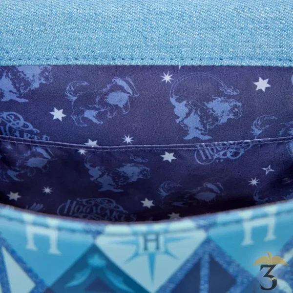 Sac bandoulière loungefly denim poudlard - Les Trois Reliques, magasin Harry Potter - Photo N°3