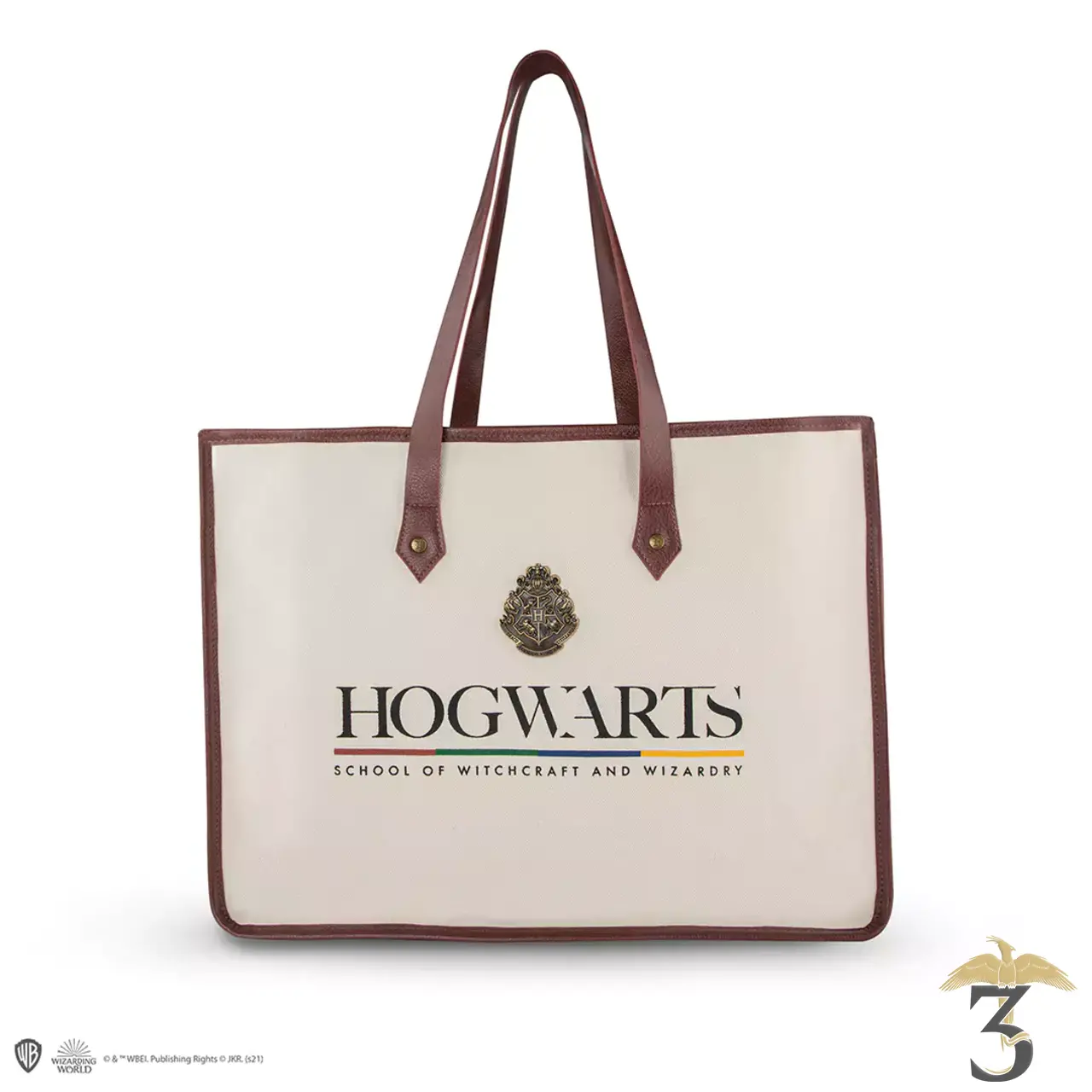 Sac cabas poudlard en cotton - Les Trois Reliques, magasin Harry Potter - Photo N°1