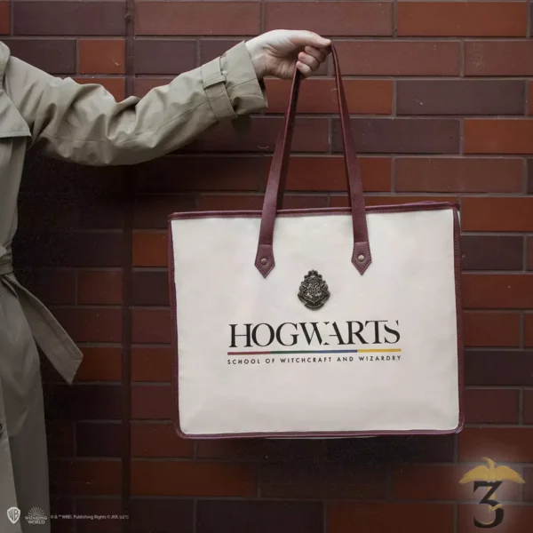 Sac cabas poudlard en cotton - Les Trois Reliques, magasin Harry Potter - Photo N°3