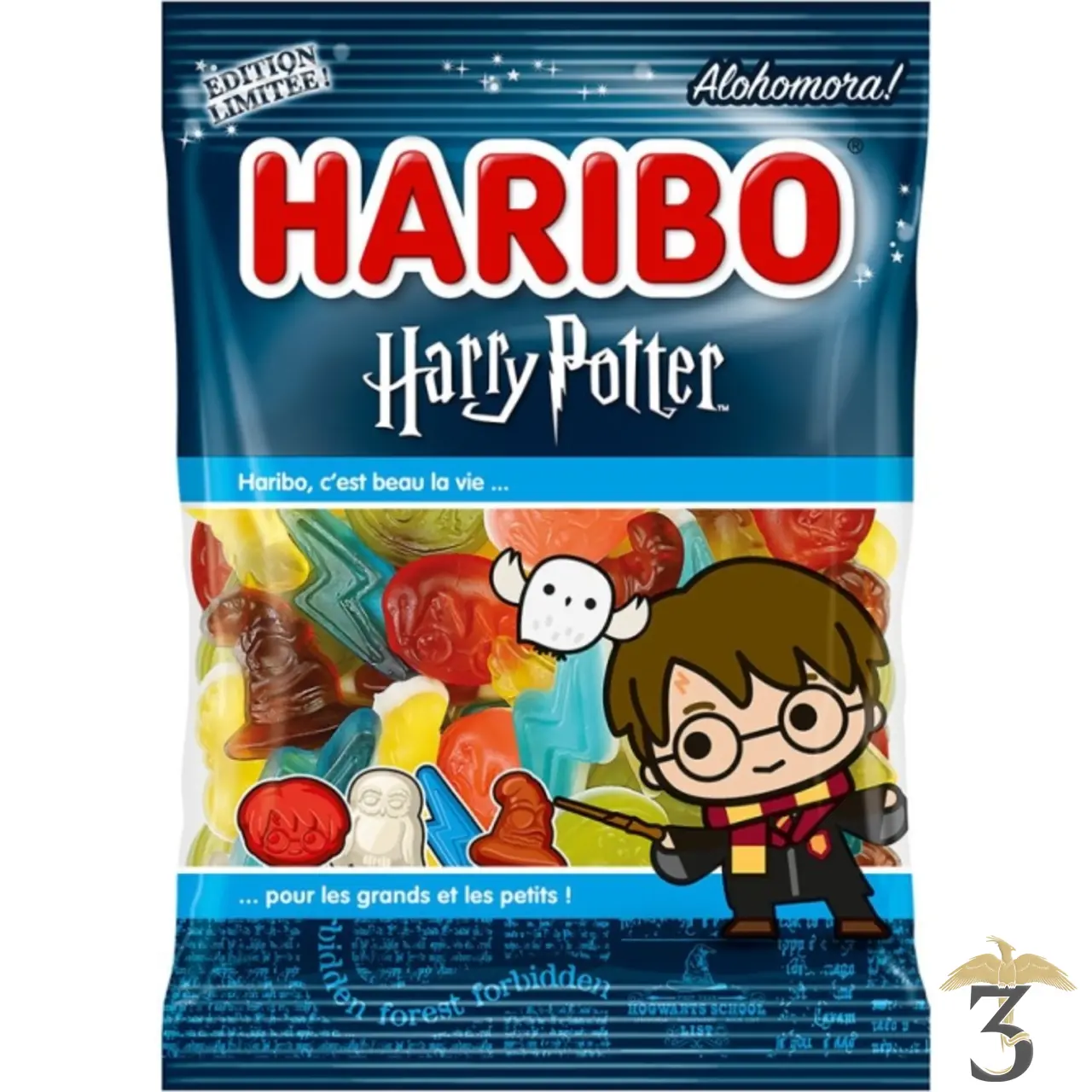 Sachet haribo harry potter 100g - Les Trois Reliques, magasin Harry Potter - Photo N°1