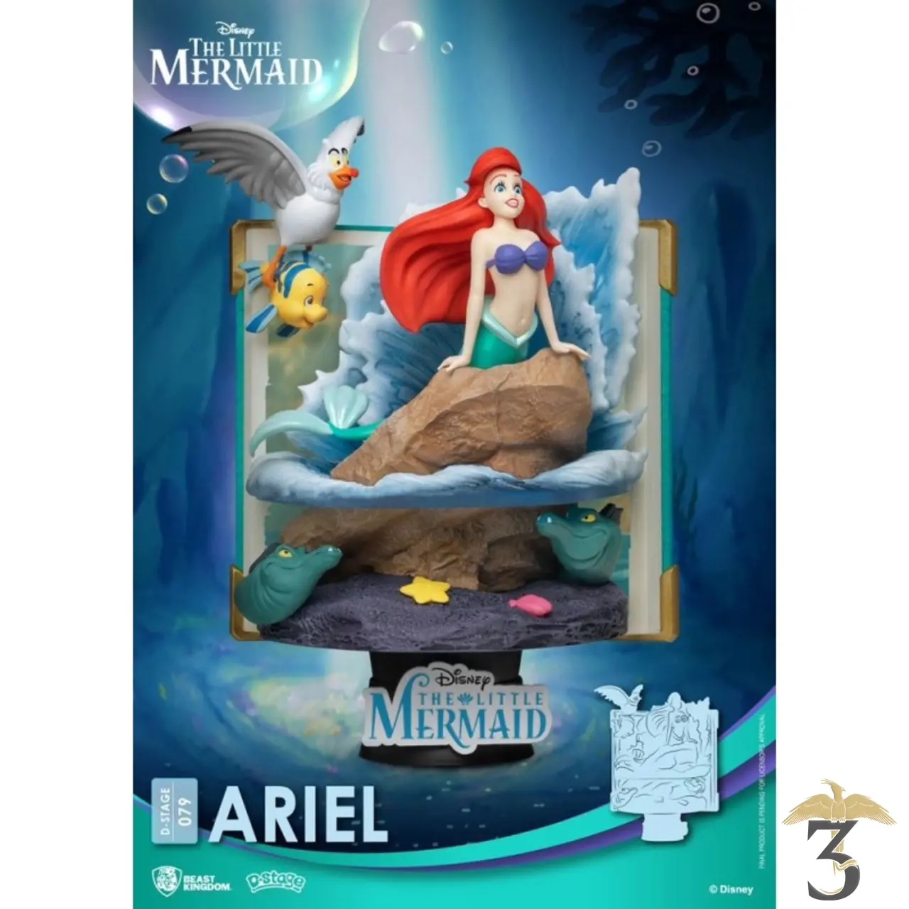 Serre-livres ariel la petite sirène - Les Trois Reliques, magasin Harry Potter - Photo N°2