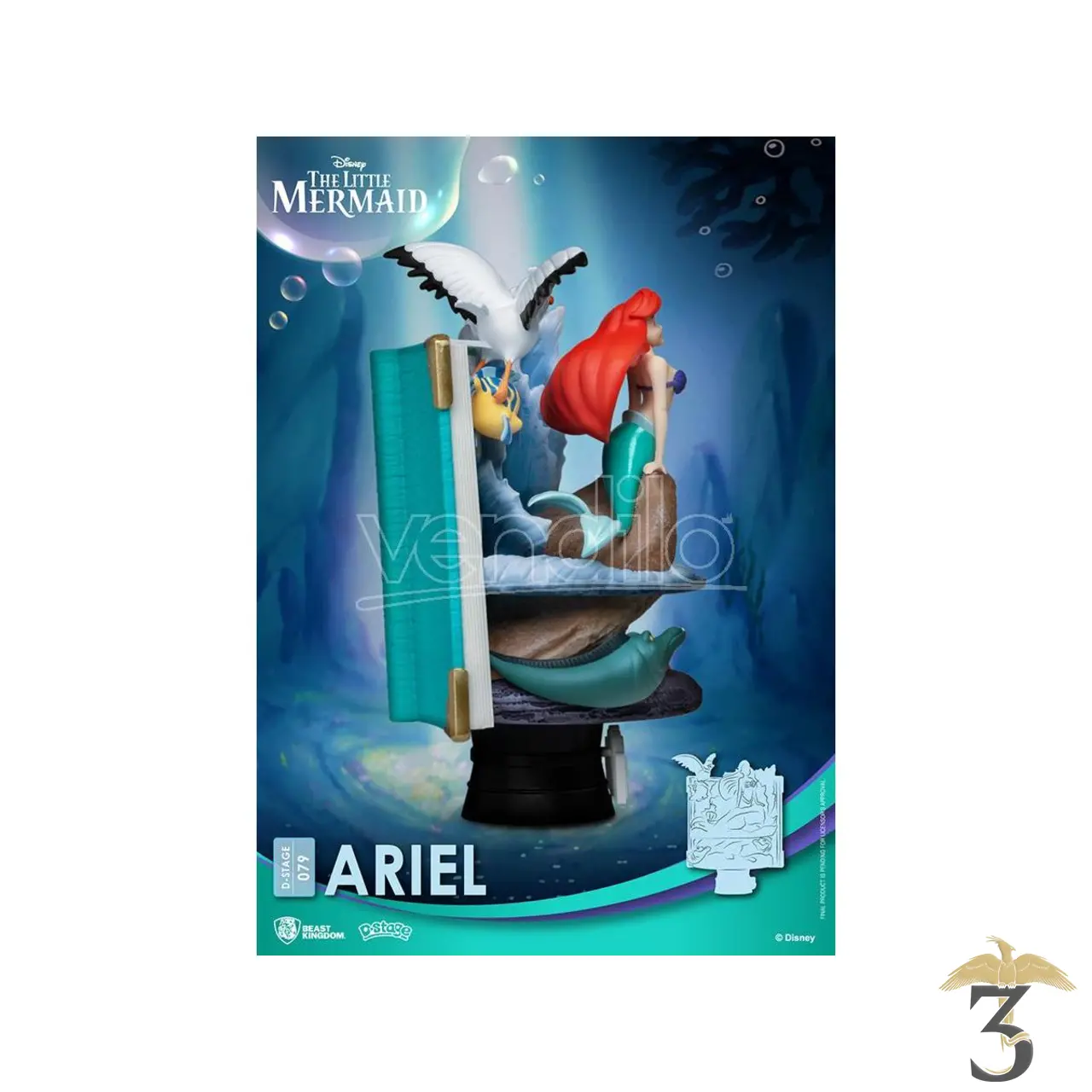 Serre-livres ariel la petite sirène - Les Trois Reliques, magasin Harry Potter - Photo N°4