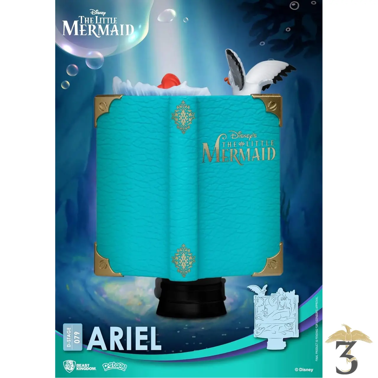 Serre-livres ariel la petite sirène - Les Trois Reliques, magasin Harry Potter - Photo N°5