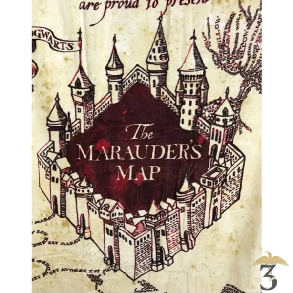 Serviette carte du maraudeur - Les Trois Reliques, magasin Harry Potter - Photo N°2