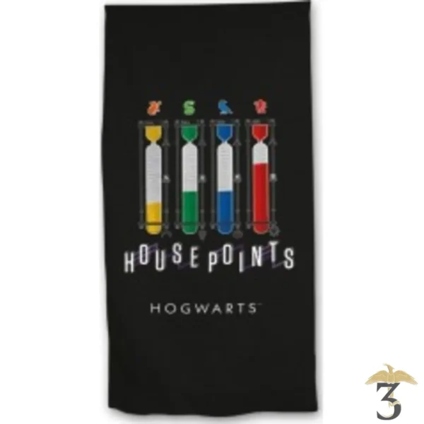 Serviette de plage sablier les 4 maisons poudalrd - Les Trois Reliques, magasin Harry Potter - Photo N°1
