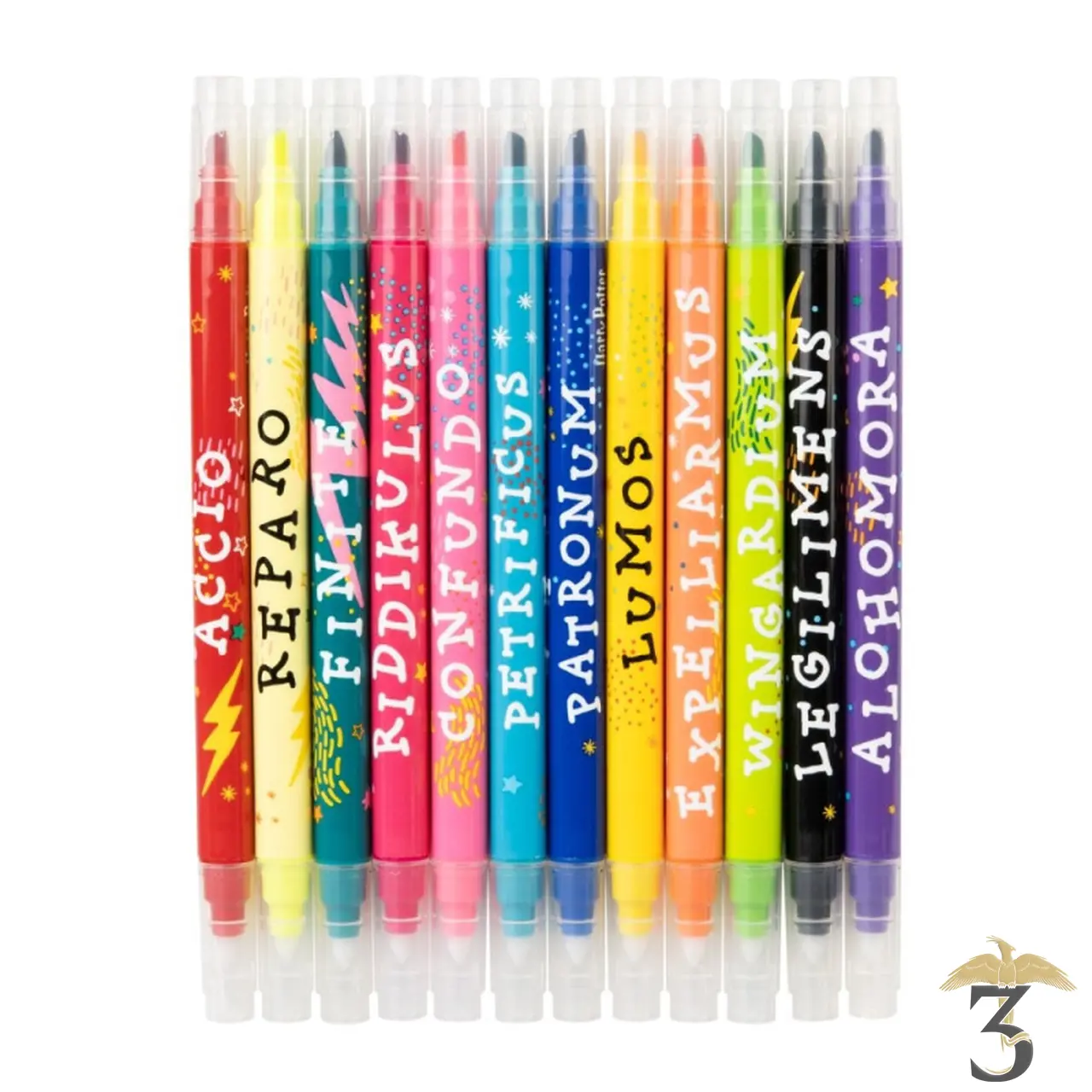 Set 12 feutres effaçable sortilege – harry potter - Les Trois Reliques, magasin Harry Potter - Photo N°1