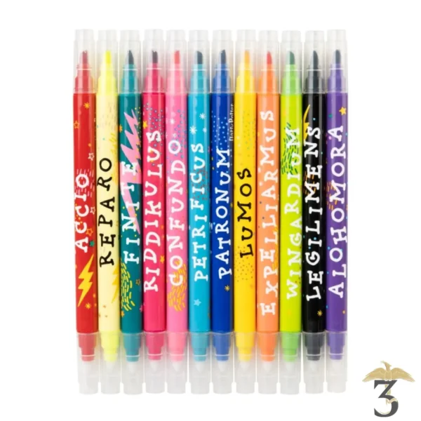 Set 12 feutres effaçable sortilege – harry potter - Les Trois Reliques, magasin Harry Potter - Photo N°1