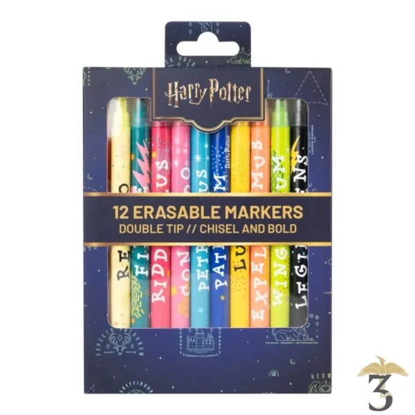 Set 12 feutres effaçable sortilege – harry potter - Les Trois Reliques, magasin Harry Potter - Photo N°2