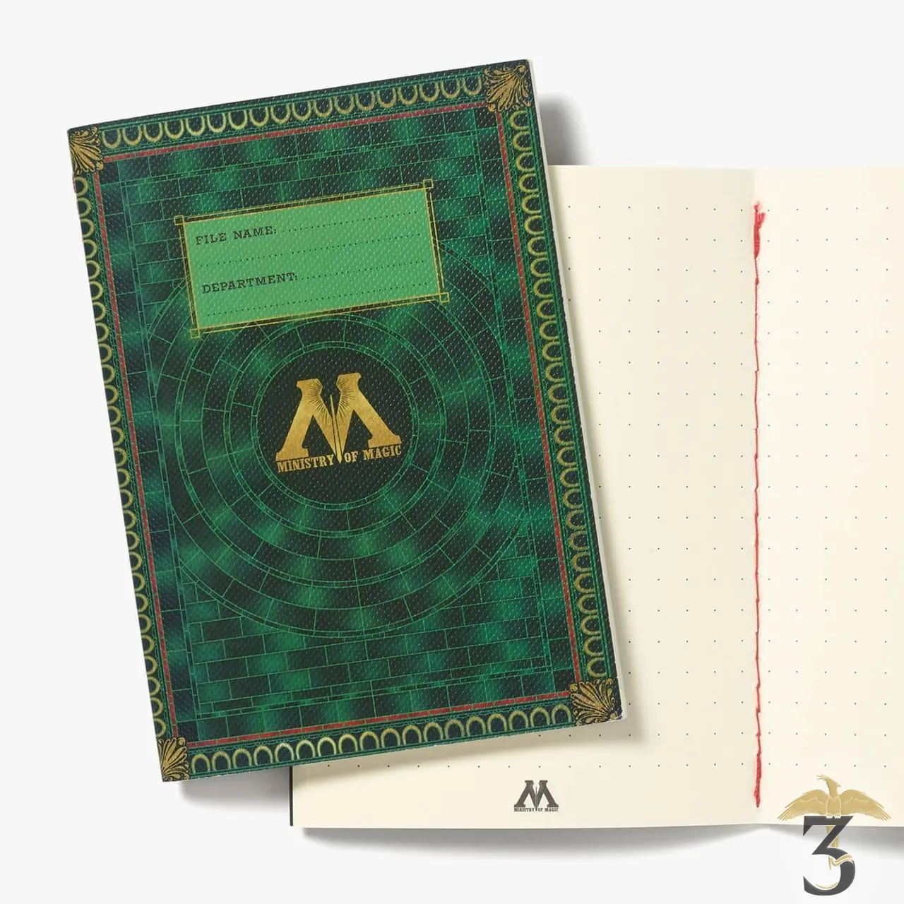 Set 3 carnets ministère de la magie minalima en vente au magasin Harry Potter Les Trois Reliques, photo N°3