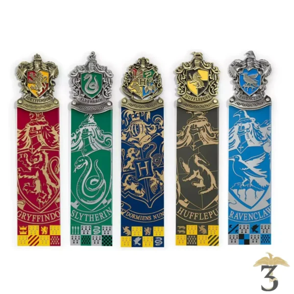 Set 5 marque-pages Poudlard - Noble Collection - Harry Potter - Les Trois Reliques, magasin Harry Potter - Photo N°1
