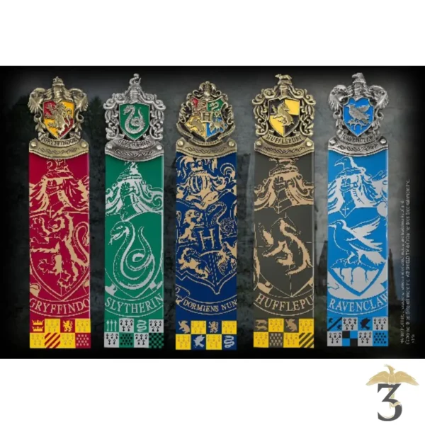 Set 5 marque-pages Poudlard - Noble Collection - Harry Potter - Les Trois Reliques, magasin Harry Potter - Photo N°2