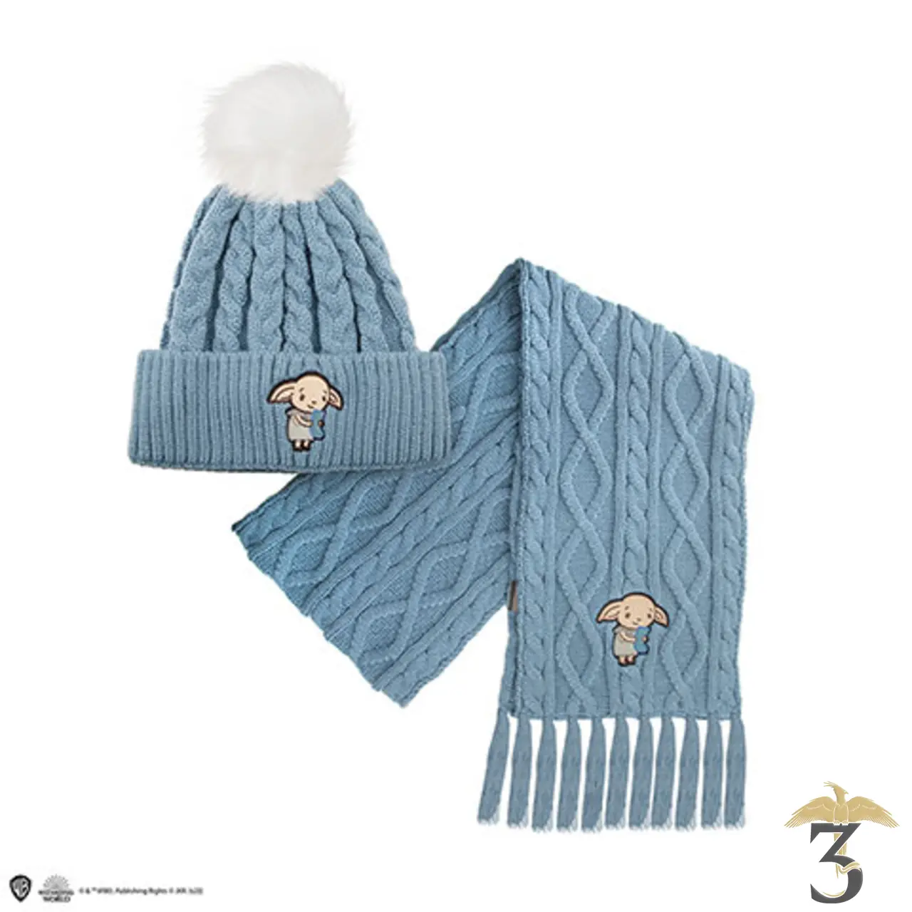 Set bonnet et echarpe dobby – harry potter - Les Trois Reliques, magasin Harry Potter - Photo N°1