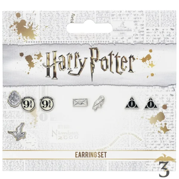 SET BOUCLES D’OREILLES - Les Trois Reliques, magasin Harry Potter - Photo N°6