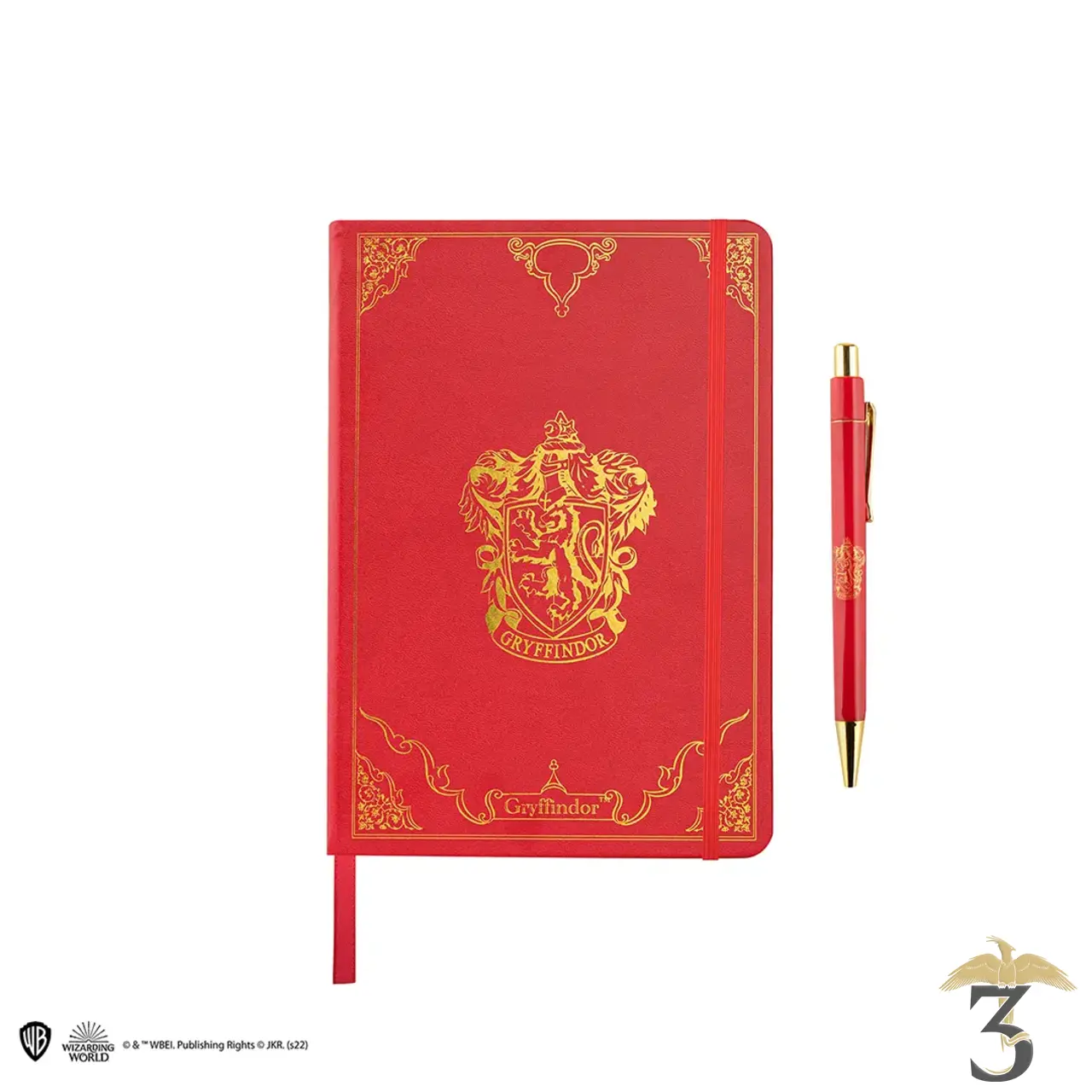 Set carnet deluxe et stylo gryffondor - Les Trois Reliques, magasin Harry Potter - Photo N°1