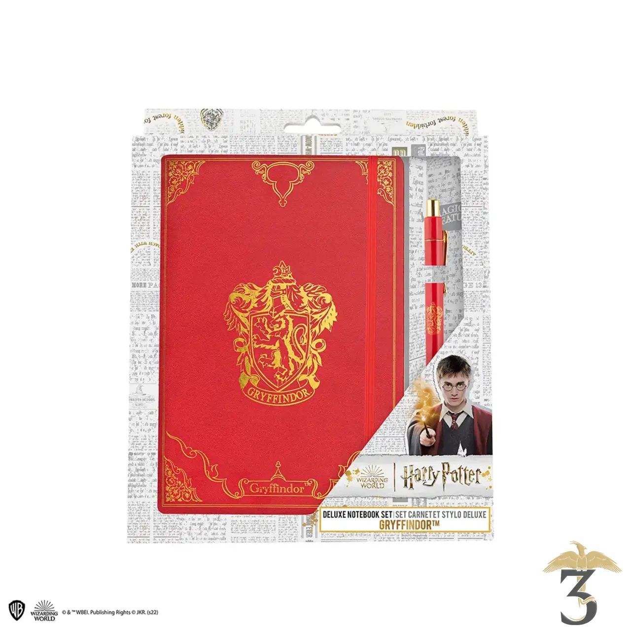 Set carnet deluxe et stylo gryffondor - Les Trois Reliques, magasin Harry Potter - Photo N°4