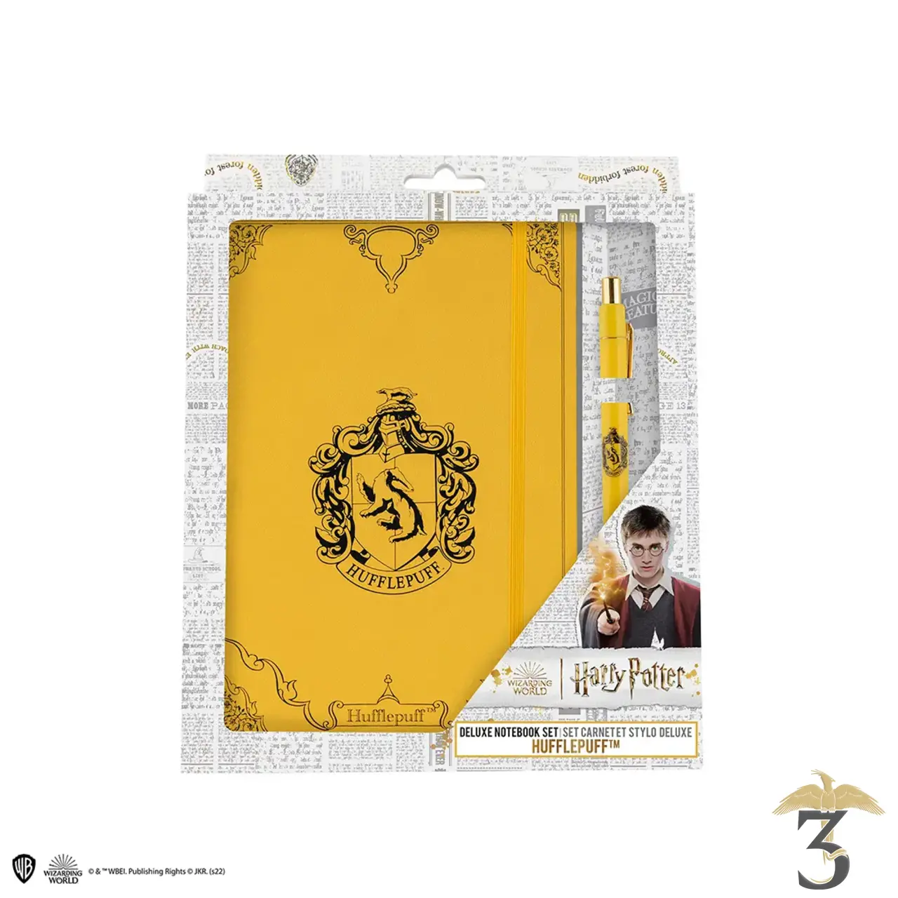 Set carnet deluxe et stylo poufsouffle - Les Trois Reliques, magasin Harry Potter - Photo N°4