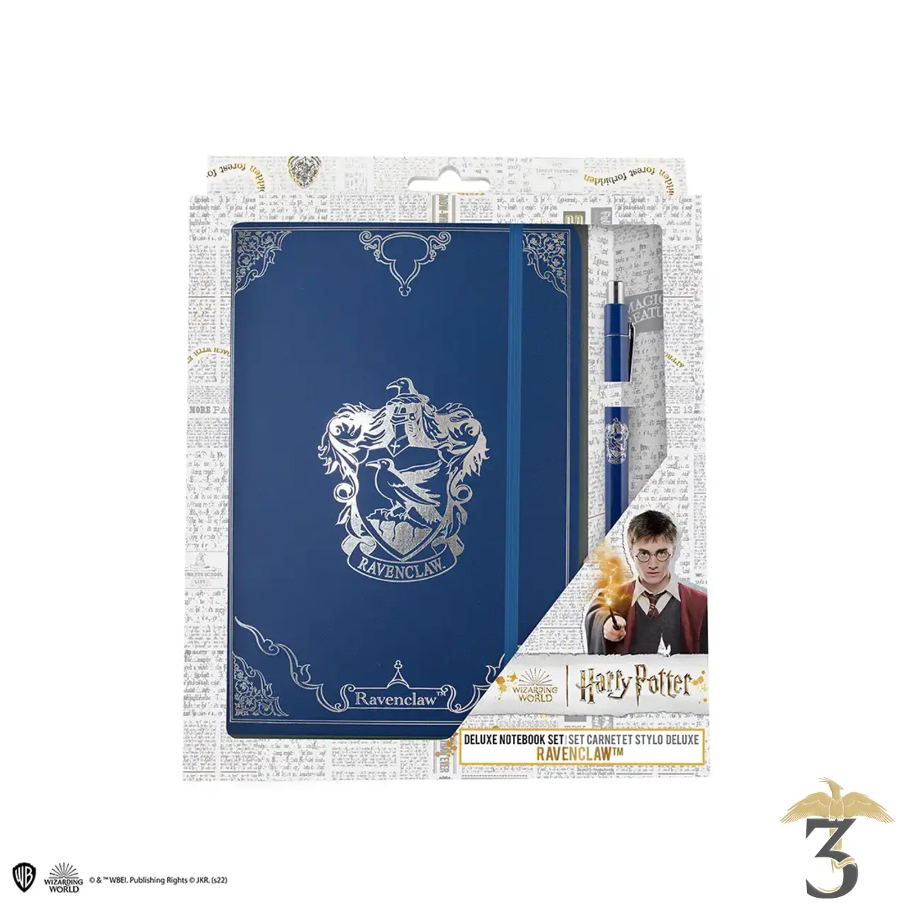 Set carnet deluxe et stylo serdaigle - Les Trois Reliques, magasin Harry Potter - Photo N°4