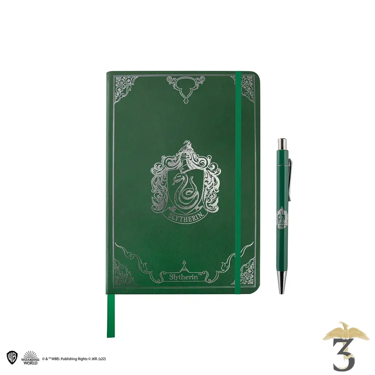 Set carnet deluxe et stylo serpentard - Les Trois Reliques, magasin Harry Potter - Photo N°1