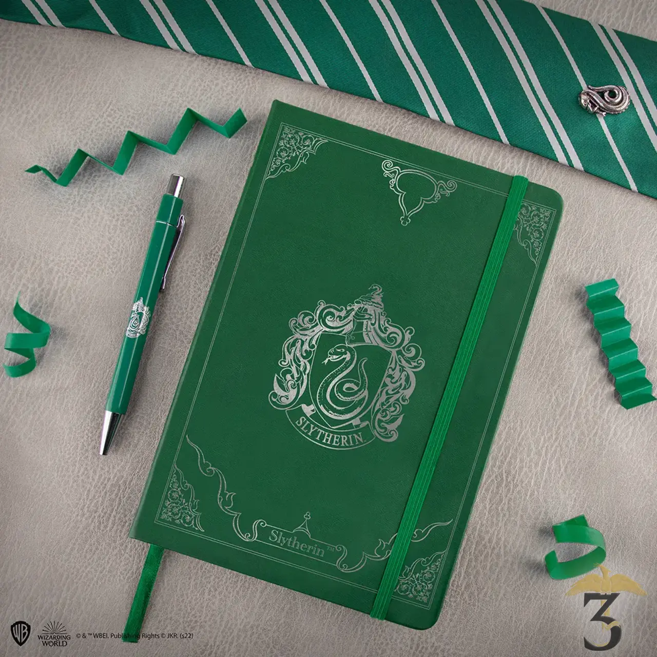 Set carnet deluxe et stylo serpentard - Les Trois Reliques, magasin Harry Potter - Photo N°3