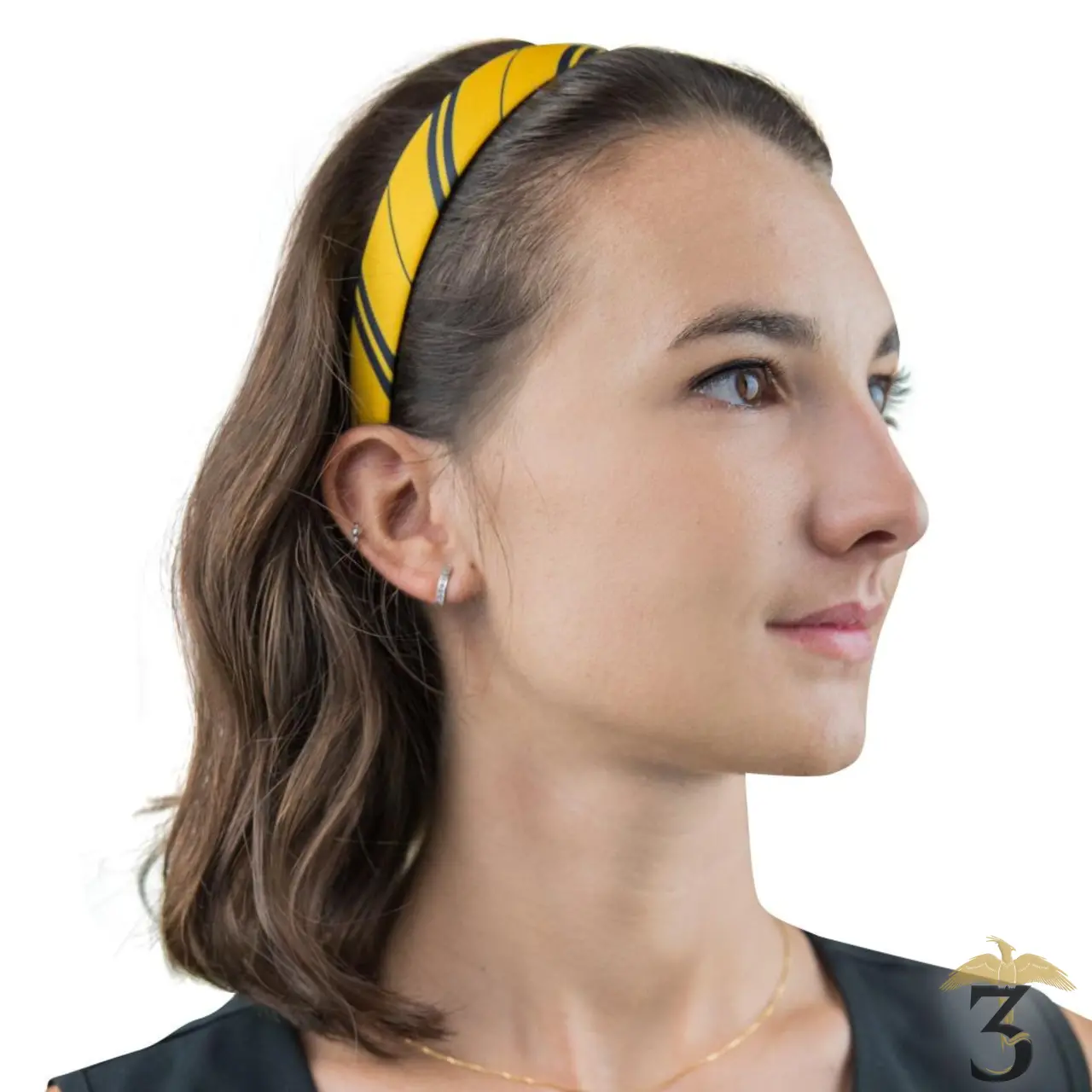 Set de 3 accessoires cheveux poufsouffle classique - Les Trois Reliques, magasin Harry Potter - Photo N°2