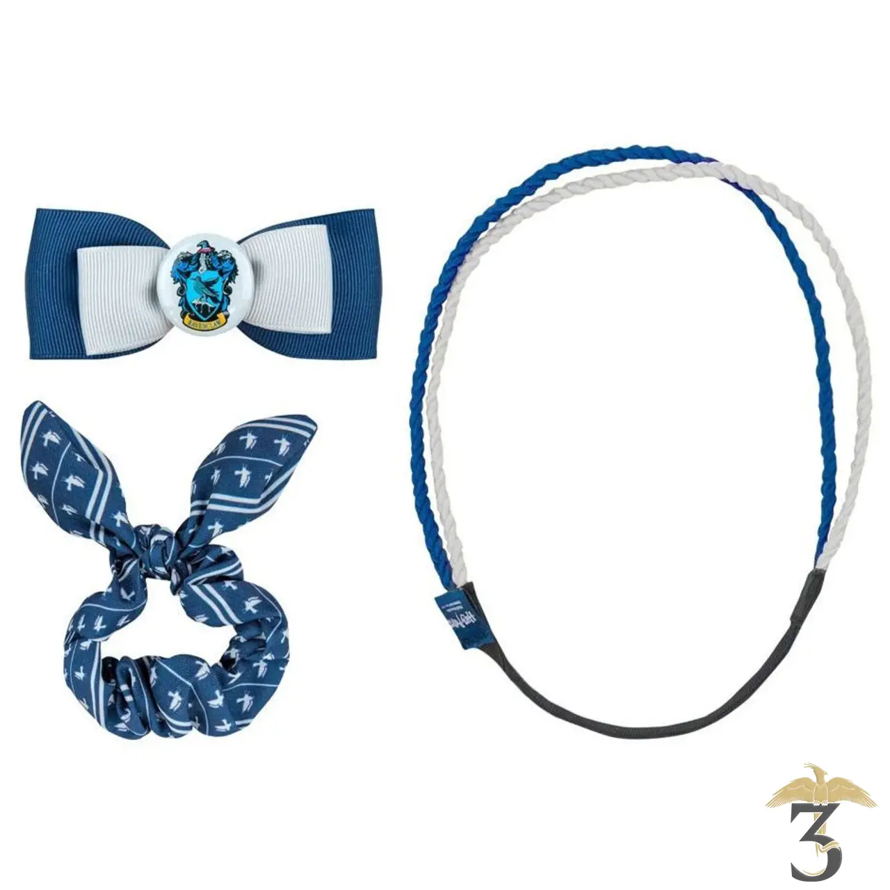 Set de 3 accessoires cheveux serdaigle trendy - Les Trois Reliques, magasin Harry Potter - Photo N°1