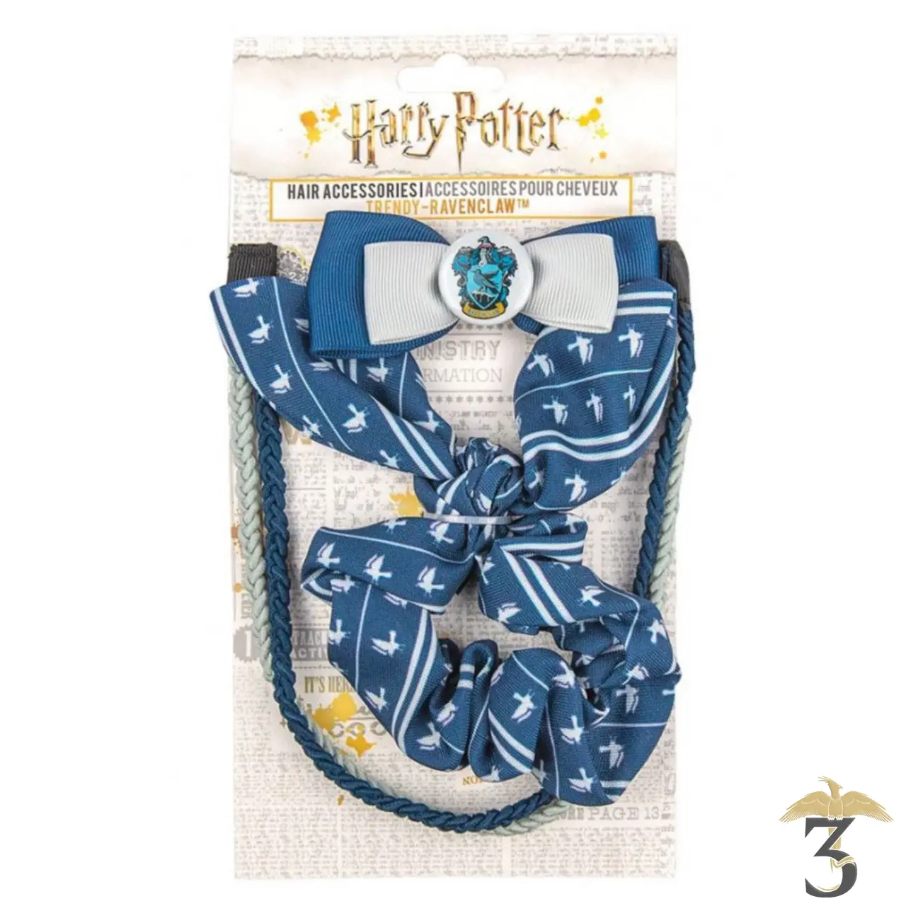 Set de 3 accessoires cheveux serdaigle trendy - Les Trois Reliques, magasin Harry Potter - Photo N°2