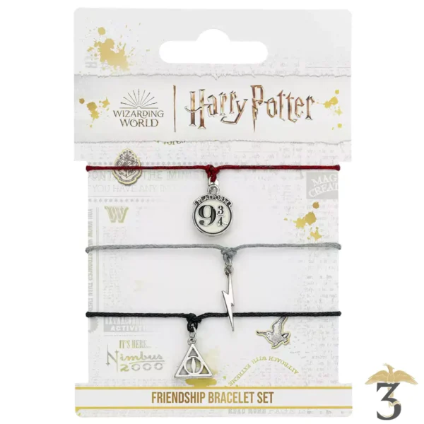 Set de 3 bracelets d amitie argente - Les Trois Reliques, magasin Harry Potter - Photo N°2