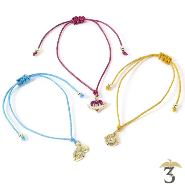 Set de 3 bracelets d’amitié - Les Trois Reliques, magasin Harry Potter - Photo N°1