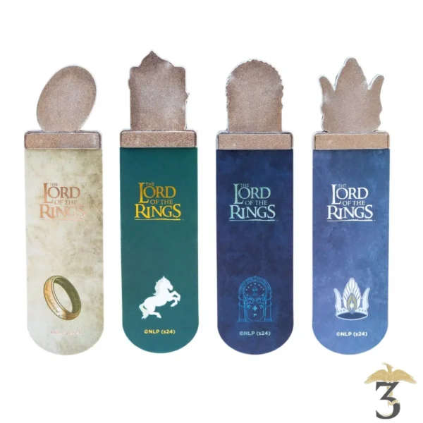 Set de 4 marque-pages le seigneur des anneaux - Les Trois Reliques, magasin Harry Potter - Photo N°2