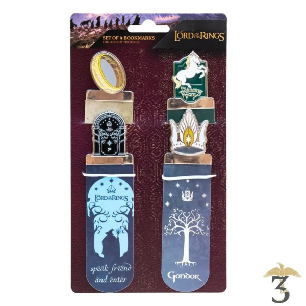 Set de 4 marque-pages le seigneur des anneaux - Les Trois Reliques, magasin Harry Potter - Photo N°3