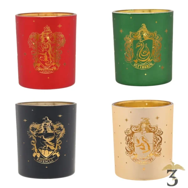 ​set de 4 photophores – les 4 maison – harry potter - Les Trois Reliques, magasin Harry Potter - Photo N°2