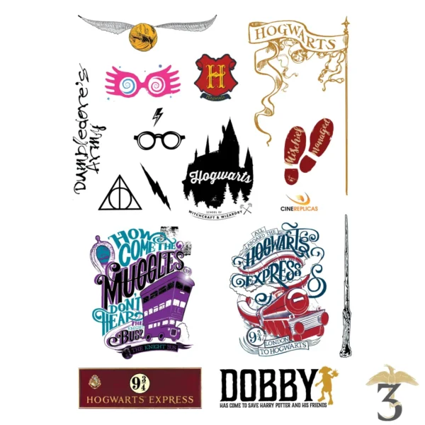 Set de 55 stickers autocollants Harry Potter - Les Trois Reliques, magasin Harry Potter - Photo N°5
